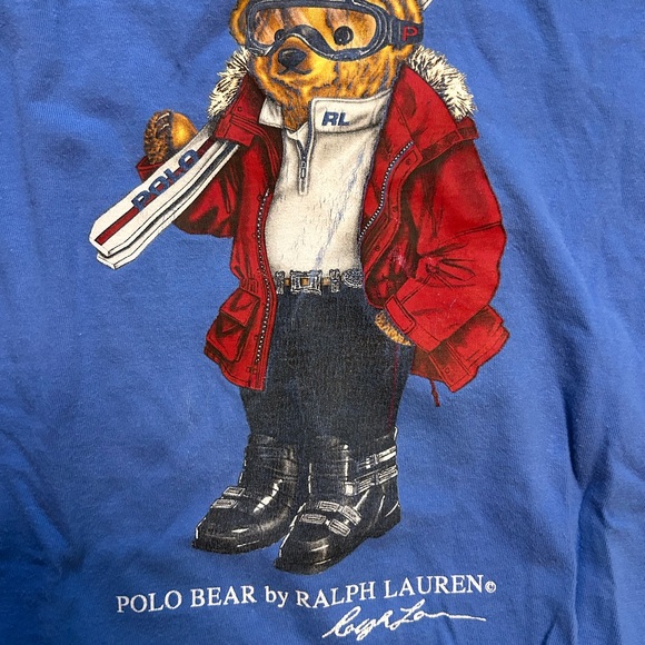 Ralph Lauren Other - Ralph Lauren Blue Tee with Polo Bear in Red Jacket